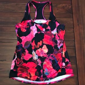 Athleta Chi Mesh Racerback Tank Floral